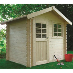 Abri de jardin en bois traité autoclave 28mm Laval porte simple 4,71m² SOLID Ma boutique