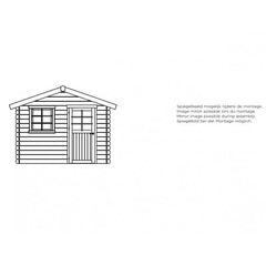 Abri de jardin en bois traité autoclave 28mm Saran porte simple 5,9m² SOLID Ma boutique