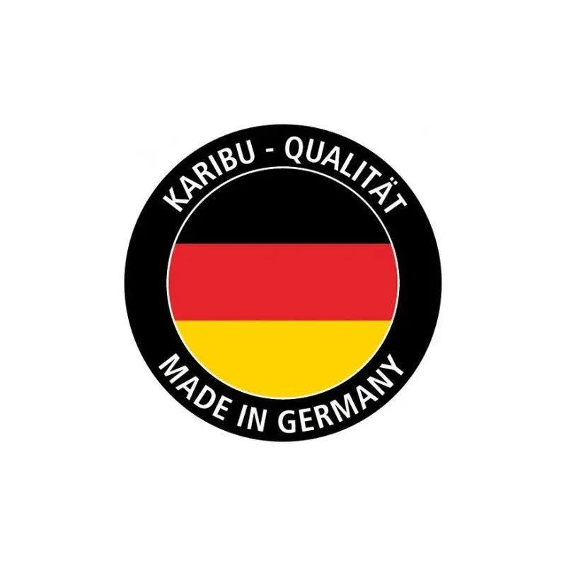 Abri de jardin en bois vitrifié gris 19mm Qubic 6,05m² - Karibu Ma boutique