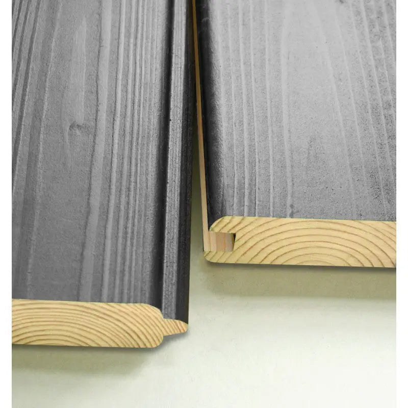 Abri de jardin en bois vitrifié gris 19mm Qubic 6,05m² - Karibu Ma boutique