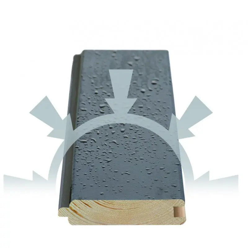 Abri de jardin en bois vitrifié gris 19mm Qubic 6,05m² - Karibu Ma boutique