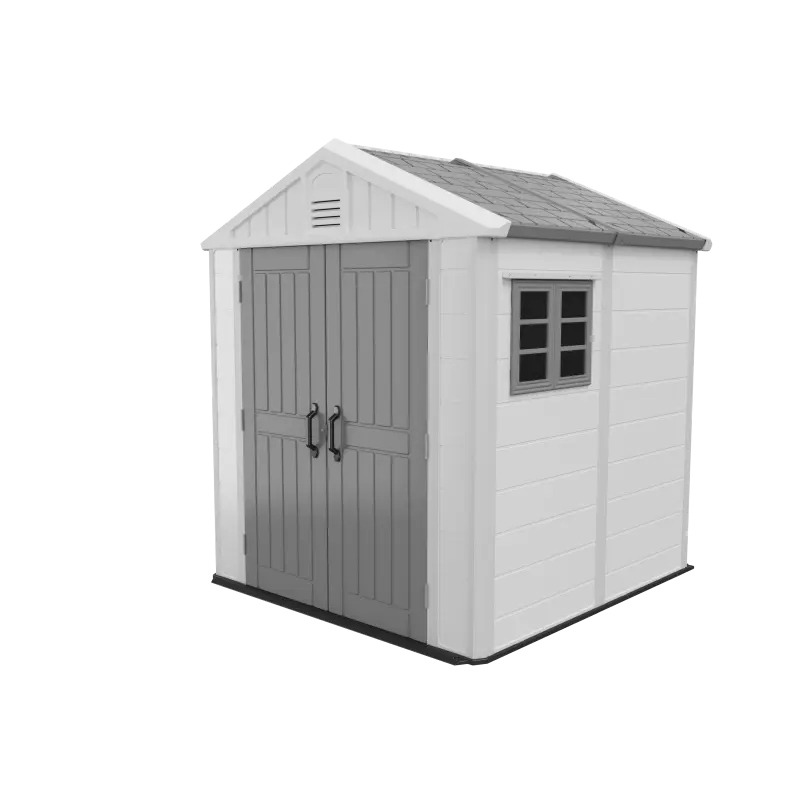 Abri de jardin en HDPE SunLife beige 4,97m² + plancher - Jôbu Ma boutique