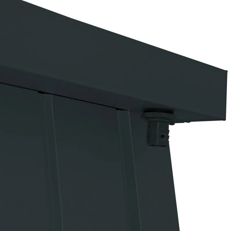 Abri de jardin en métal anthracite 3,92m² + kit d'ancrage + kit de fondation  DURAMAX Ma boutique