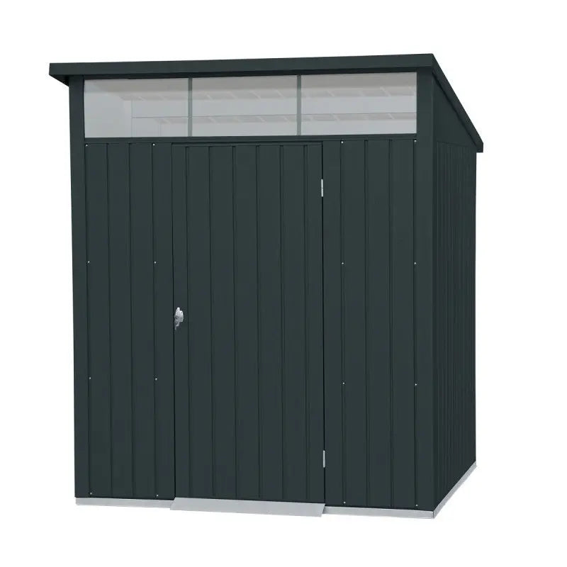 Abri de jardin en métal anthracite 3,92m² + kit d'ancrage + kit de fondation  DURAMAX Ma boutique