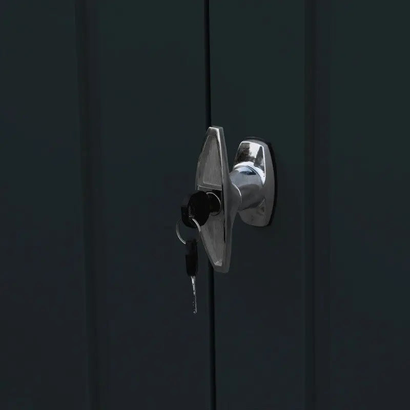 Abri de jardin en métal anthracite 3,92m² + kit d'ancrage + kit de fondation  DURAMAX Ma boutique