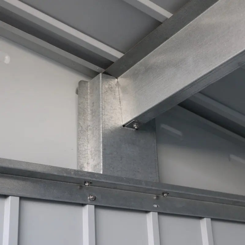 Abri de jardin en métal anthracite 3,92m² + kit d'ancrage + kit de fondation  DURAMAX Ma boutique