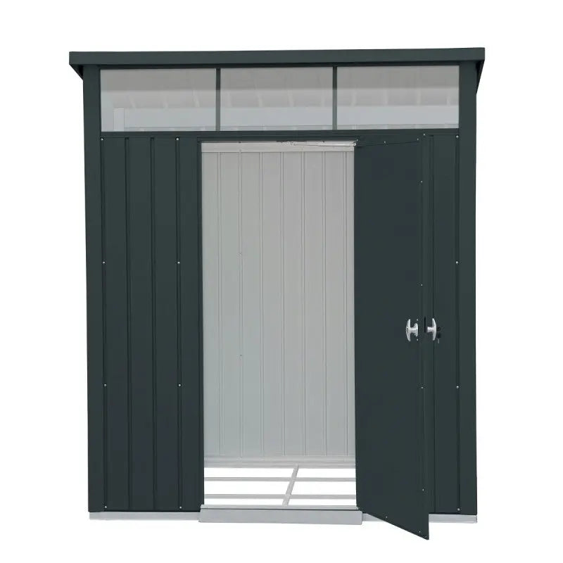 Abri de jardin en métal anthracite 3,92m² + kit d'ancrage + kit de fondation  DURAMAX Ma boutique