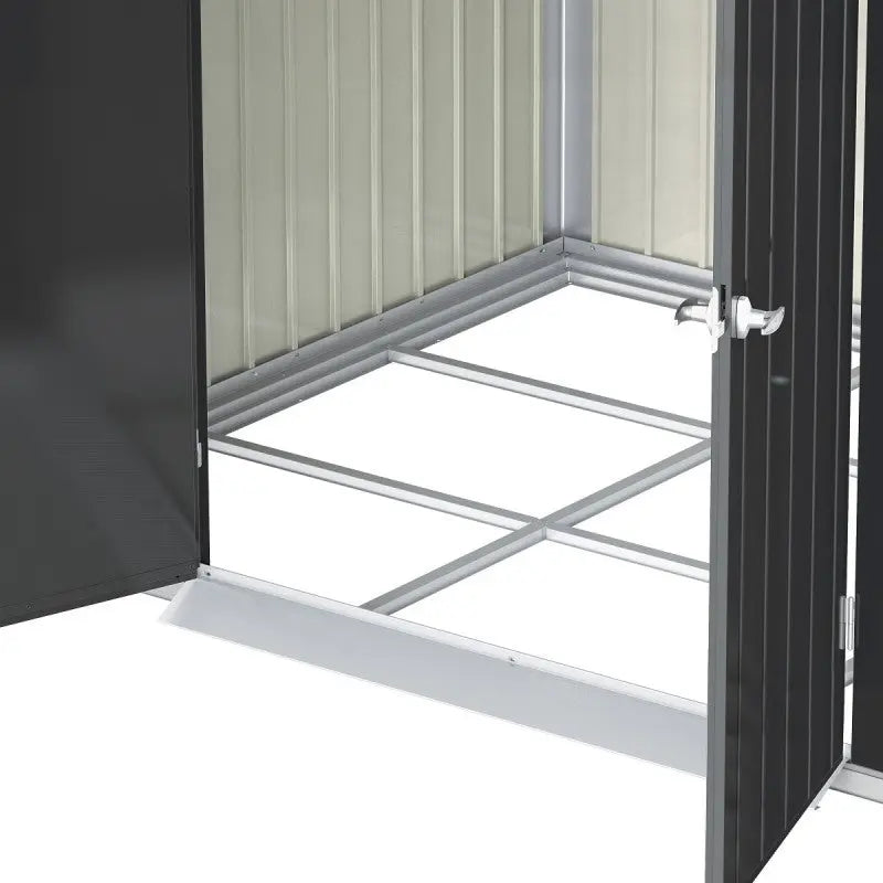 Abri de jardin en métal anthracite 5,22m² + kit d'ancrage + kit de fondation DURAMAX Ma boutique