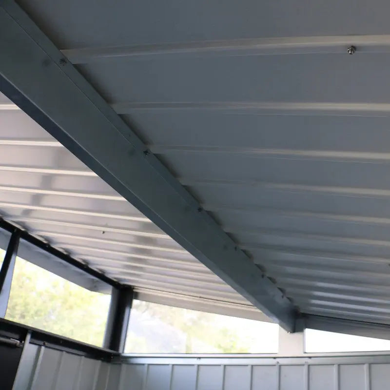 Abri de jardin en métal anthracite 5,22m² + kit d'ancrage + kit de fondation DURAMAX Ma boutique