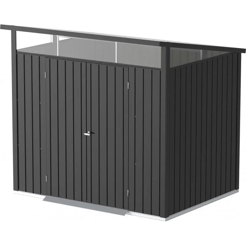 Abri de jardin en métal anthracite 5,22m² + kit d'ancrage + kit de fondation DURAMAX Ma boutique