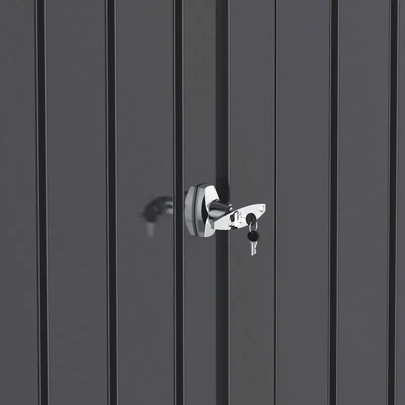 Abri de jardin en métal anthracite 5,22m² + kit d'ancrage + kit de fondation DURAMAX Ma boutique