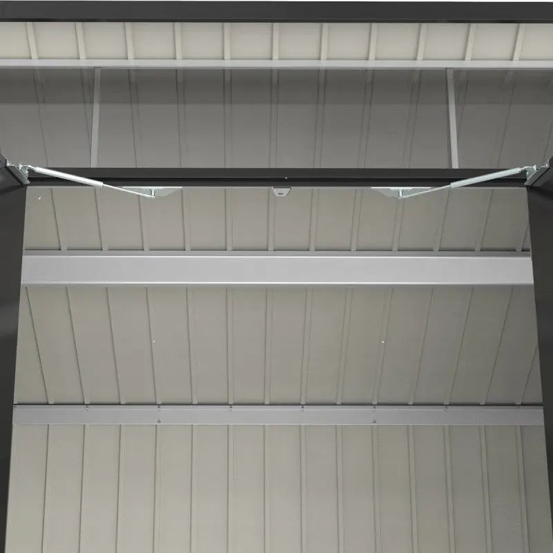 Abri de jardin en métal anthracite 5,22m² + kit d'ancrage + kit de fondation DURAMAX Ma boutique