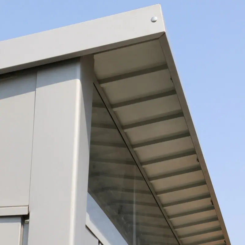 Abri de jardin en métal gris 3,92m² + kit d'ancrage + kit de fondation DURAMAX Ma boutique