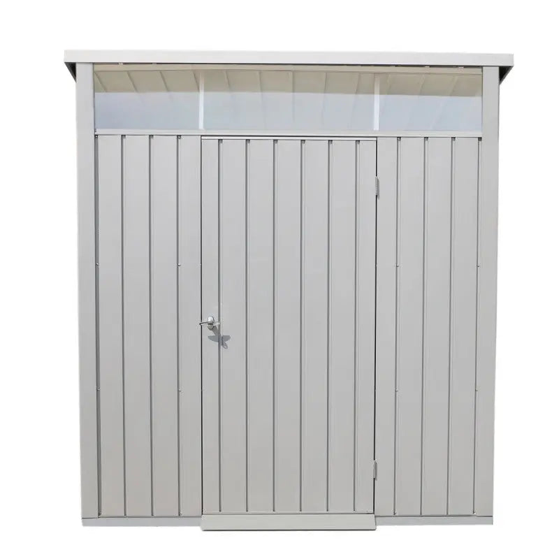 Abri de jardin en métal gris 3,92m² + kit d'ancrage + kit de fondation DURAMAX Ma boutique