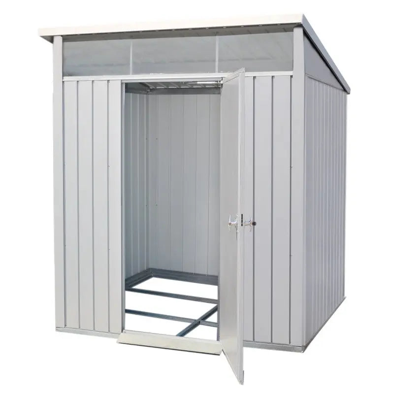 Abri de jardin en métal gris 3,92m² + kit d'ancrage + kit de fondation DURAMAX Ma boutique