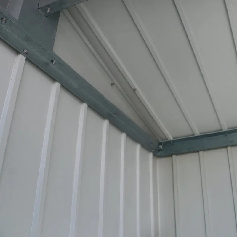 Abri de jardin en métal gris 3,92m² + kit d'ancrage + kit de fondation DURAMAX Ma boutique