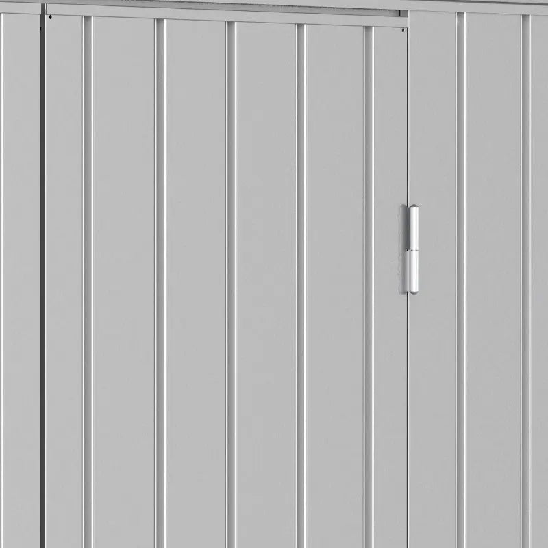 Abri de jardin en métal gris 5,22m² + kit d'ancrage + kit de fondation DURAMAX Ma boutique