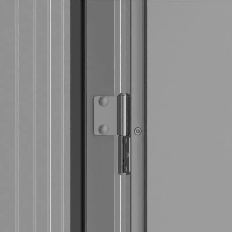 Abri de jardin en métal gris 5,22m² + kit d'ancrage + kit de fondation DURAMAX Ma boutique