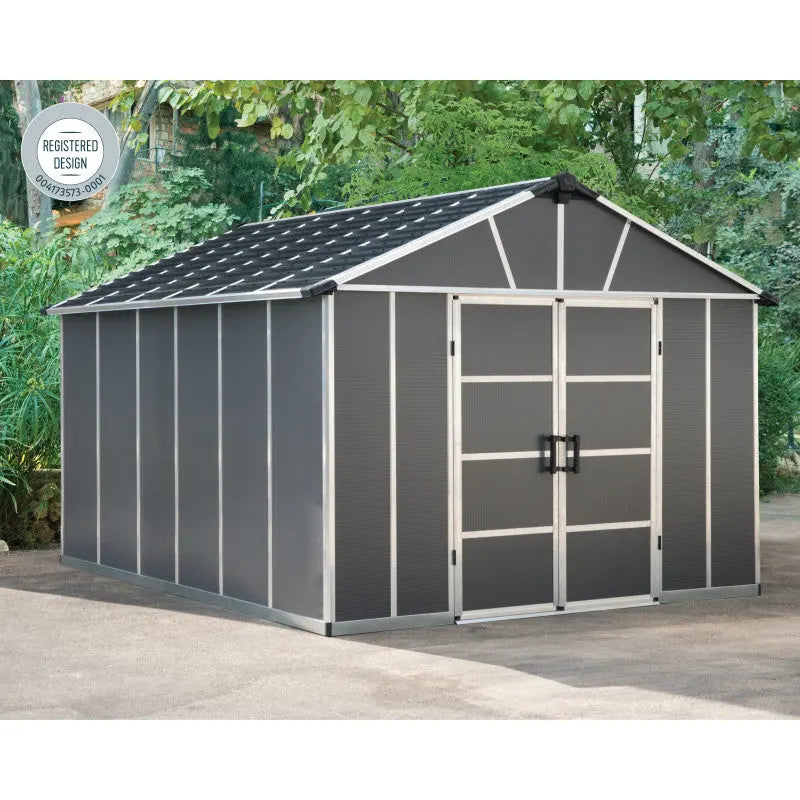 Abri de jardin en polycarbonate 11,7m² avec plancher YUKON - Palram - Canopia Ma boutique