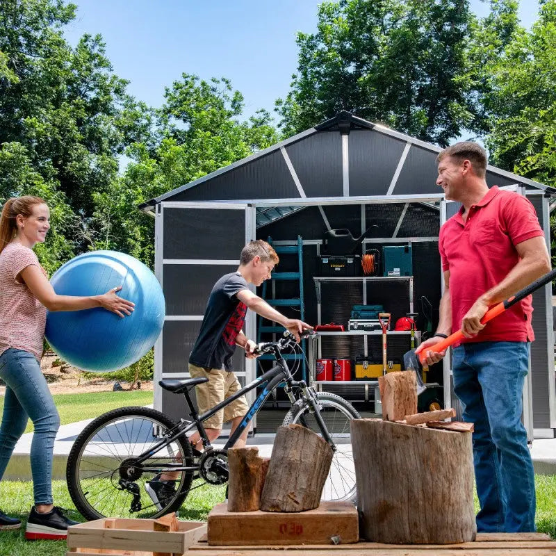 Abri de jardin en polycarbonate 21,3m² avec plancher YUKON - Palram - Canopia Ma boutique