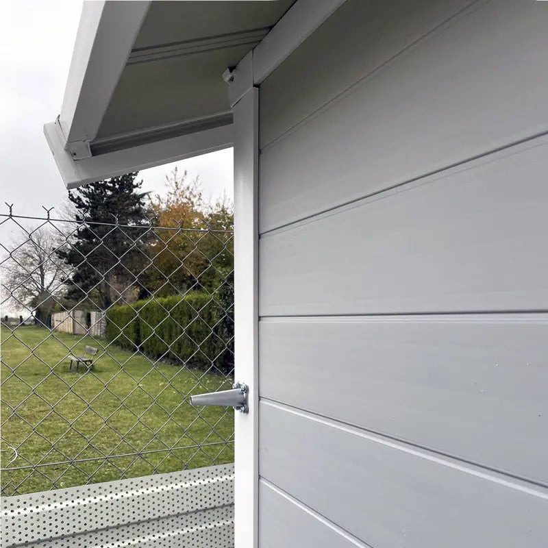 Abri de jardin en PVC 11,2m² DECO gris clair et blanc Grosfillex + Kit ancrage offert Ma boutique