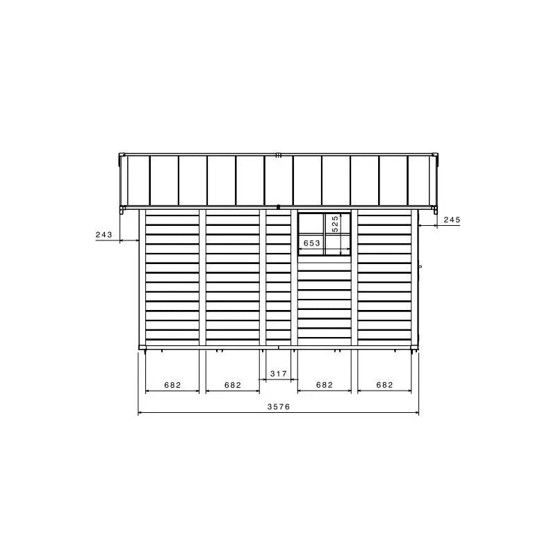 Abri de jardin en PVC 11,2m² DECO rouge et blanc Grosfillex + kit ancrage offert Ma boutique