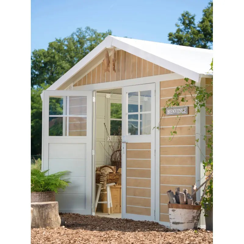 Abri de jardin en PVC 11,2m² DECO Sherwood Grosfillex + kit ancrage offert Ma boutique