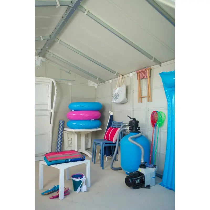 Abri de jardin en PVC 11,2m² DECO Sherwood Grosfillex + kit ancrage offert Ma boutique