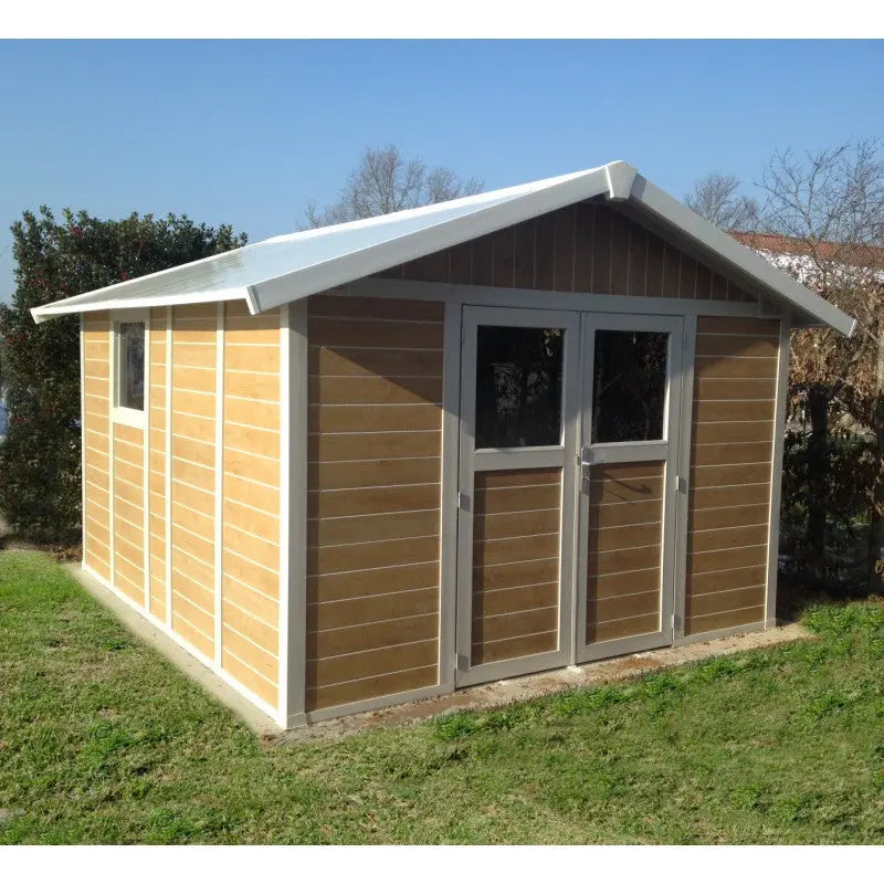 Abri de jardin en PVC 11,2m² DECO Sherwood Grosfillex + kit ancrage offert Ma boutique