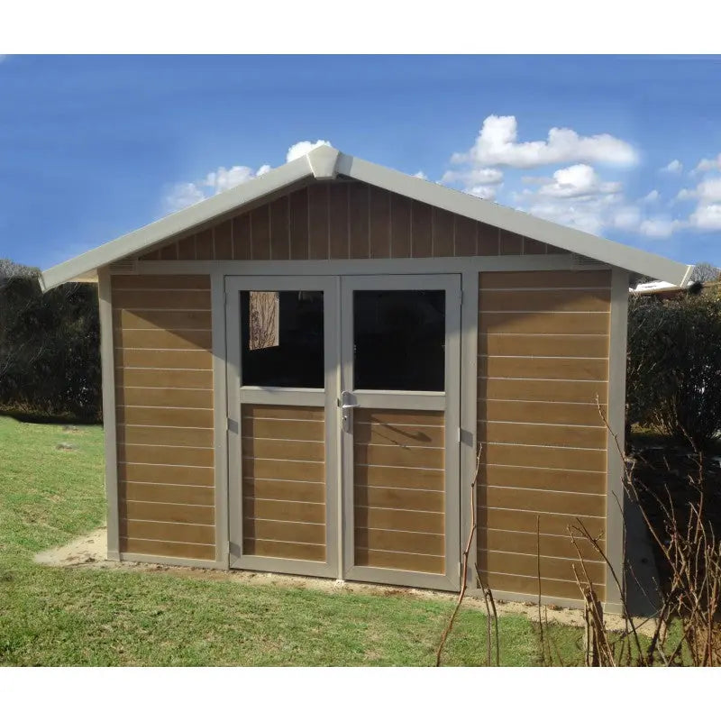 Abri de jardin en PVC 11,2m² DECO Sherwood Grosfillex + kit ancrage offert Ma boutique