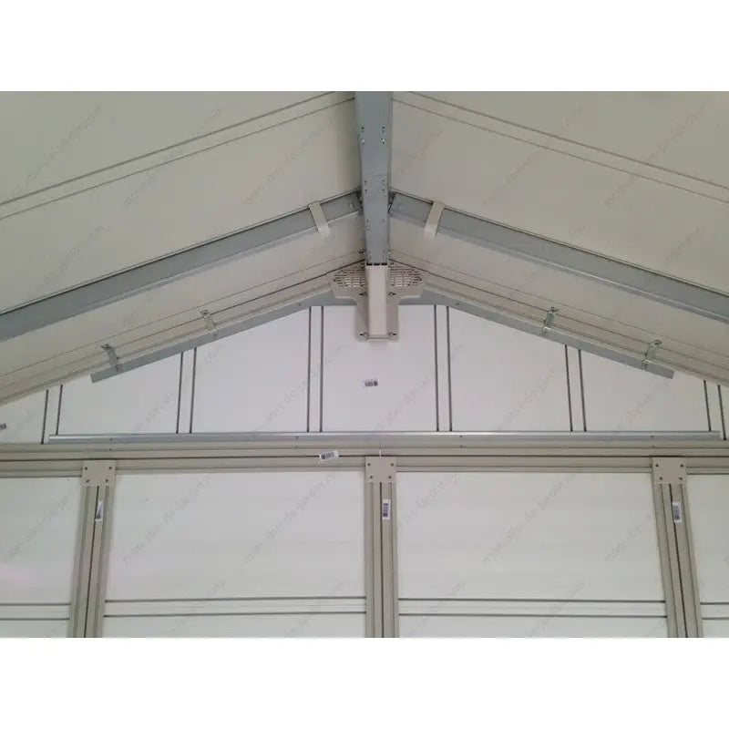 Abri de jardin en PVC 11,2m² UTILITY blanc et gris vert Grosfillex + kit ancrage offert Ma boutique