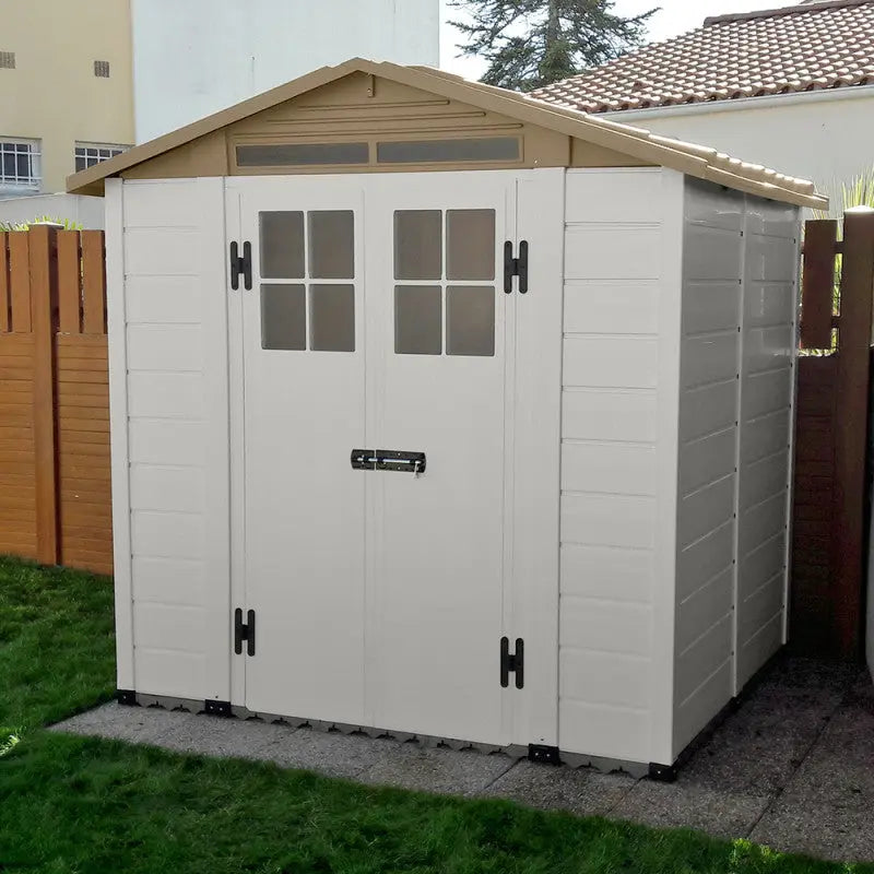 Abri de jardin en PVC 3,98m² avec plancher Evo Tuscany 200 – Garofalo Ma boutique