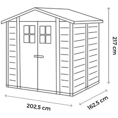 Abri de jardin en PVC 3,98m² avec plancher Evo Tuscany 200 – Garofalo Ma boutique