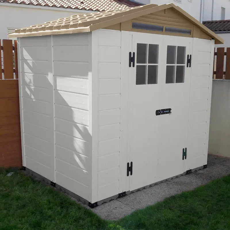 Abri de jardin en PVC 3,98m² avec plancher Evo Tuscany 200 – Garofalo Ma boutique
