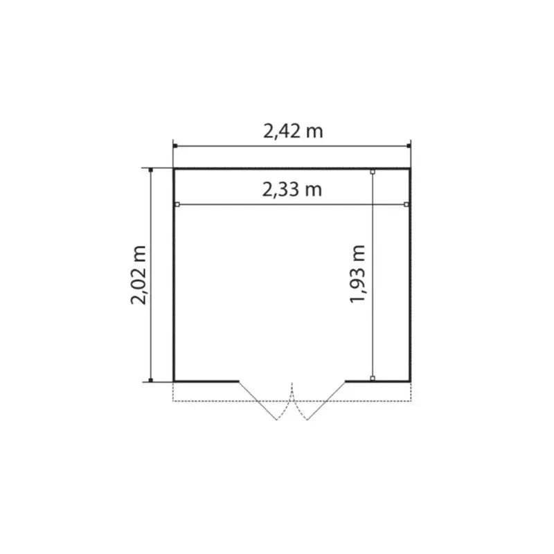 Abri de jardin en PVC 4,9m² DECO blanc et gris vert Grosfillex + kit ancrage offert Ma boutique