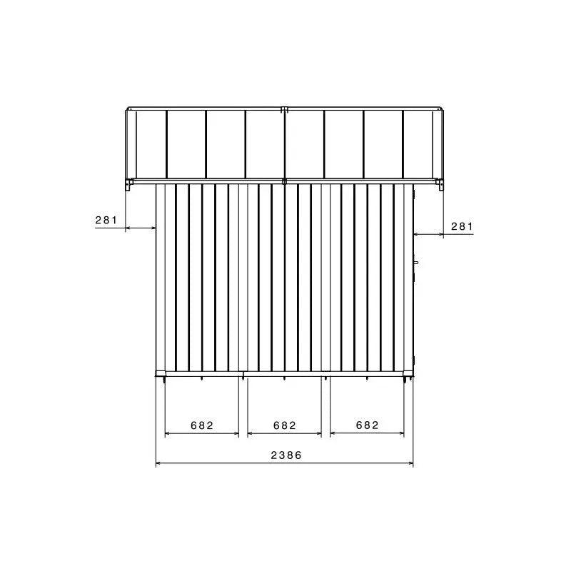 Abri de jardin en PVC 7,53m² UTILITY blanc et gris vert Grosfillex + kit ancrage offert Ma boutique
