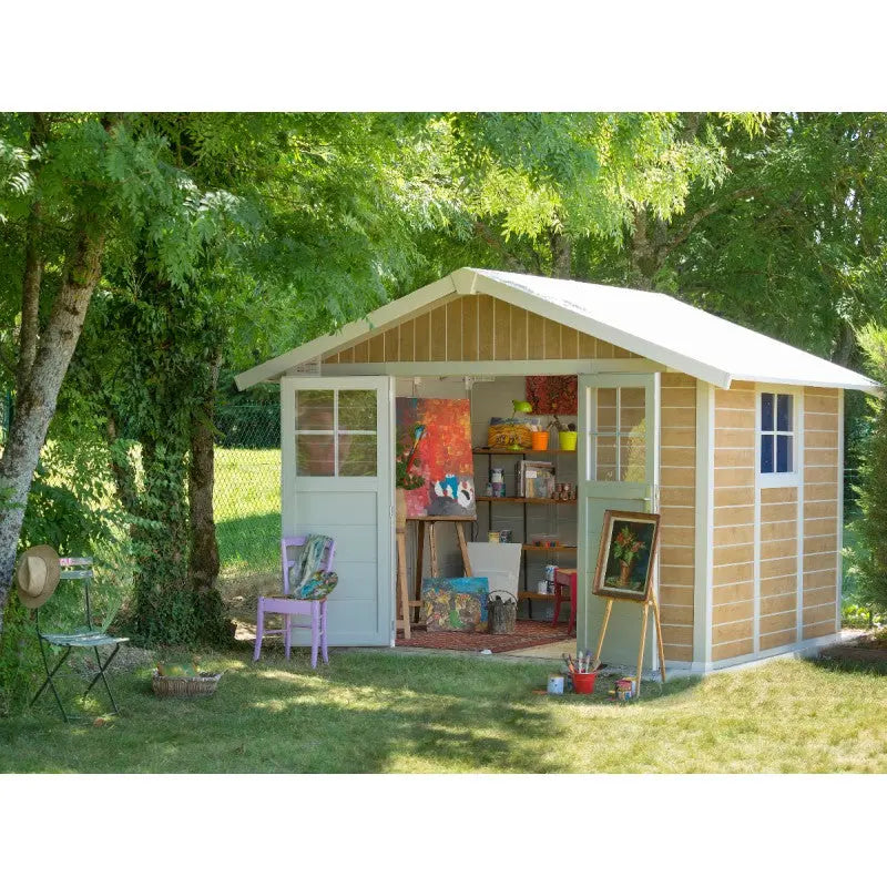 Abri de jardin en PVC 7,5m² DECO Sherwood Grosfillex + kit ancrage offert Ma boutique