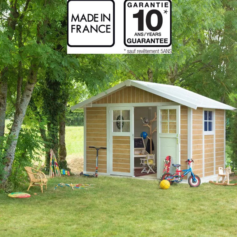 Abri de jardin en PVC 7,5m² DECO Sherwood Grosfillex + kit ancrage offert Ma boutique