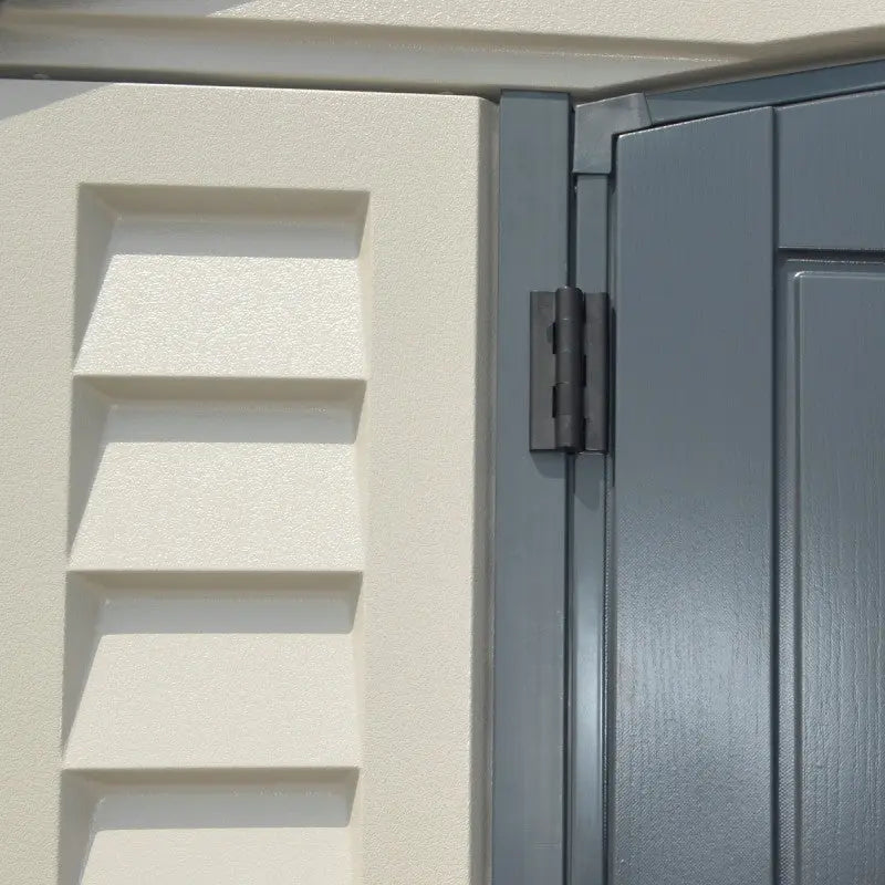 Abri de jardin en PVC 8,05m² DarkGrey Apex + kit de fondation DURAMAX Ma boutique