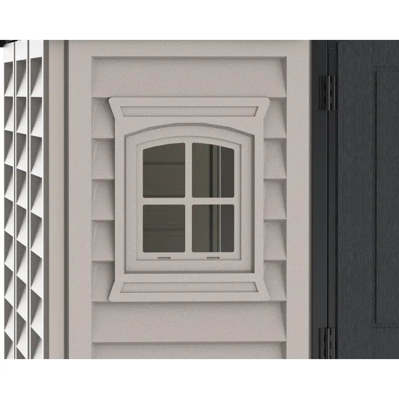 Abri de jardin en PVC 8,05m² DarkGrey Apex + kit de fondation DURAMAX Ma boutique