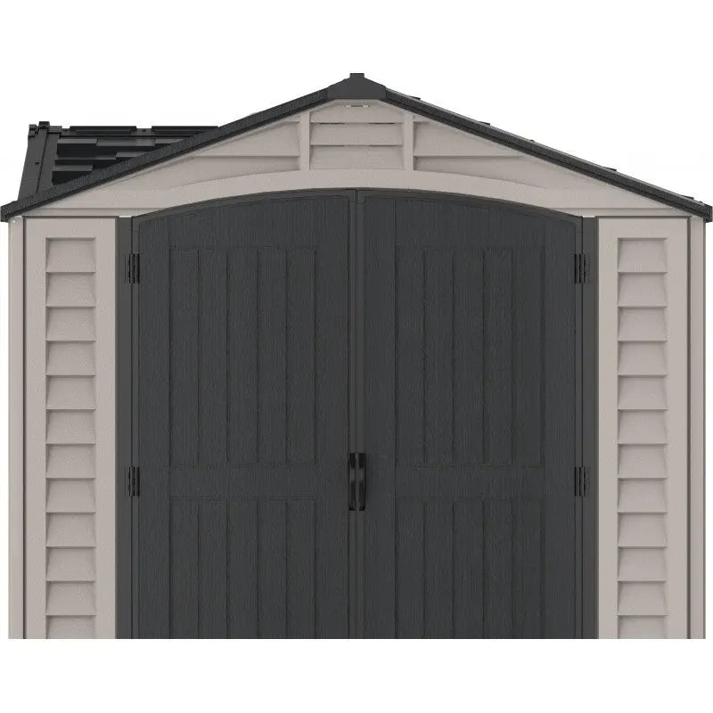 Abri de jardin en PVC 8,05m² DarkGrey Apex + kit de fondation DURAMAX Ma boutique