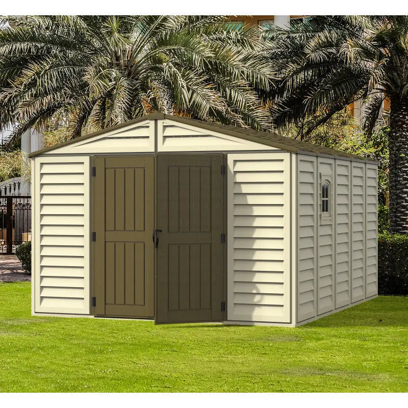 Abri de jardin en PVC WoodStyle Premium 13,12m² Duramax Ma boutique