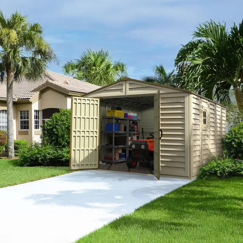 Abri de jardin en PVC WoodStyle Premium 13,12m² Duramax Ma boutique