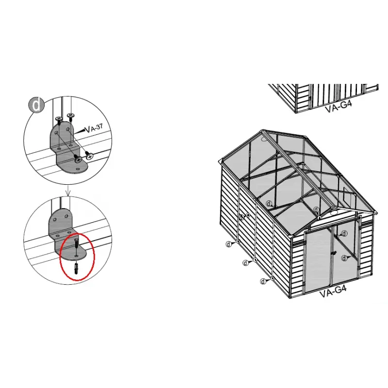 Abri de jardin en résine anthracite 8,90m² + kit de fondation - JOBU Ma boutique