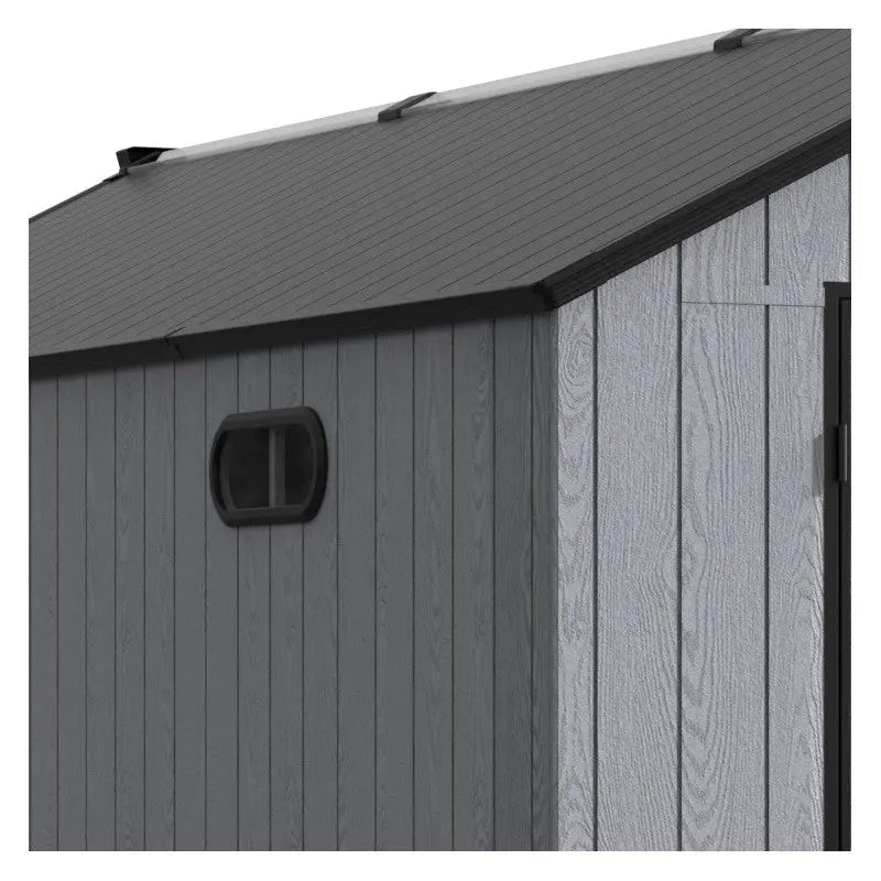 Abri de jardin en résine brossée DOCKER 14m² skylight + plancher - Jobu Ma boutique