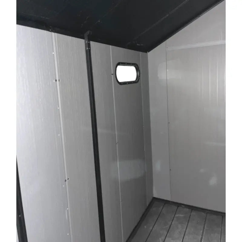 Abri de jardin en résine brossée DOCKER 5,3m² skylight + plancher - Jobu Ma boutique