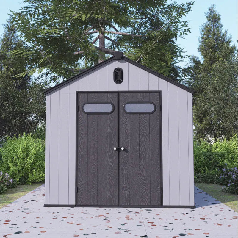 Abri de jardin en résine brossée DOCKER 6,7m² skylight + plancher - Jobu Ma boutique