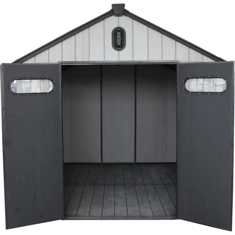 Abri de jardin en résine brossée DOCKER 6,7m² skylight + plancher - Jobu Ma boutique