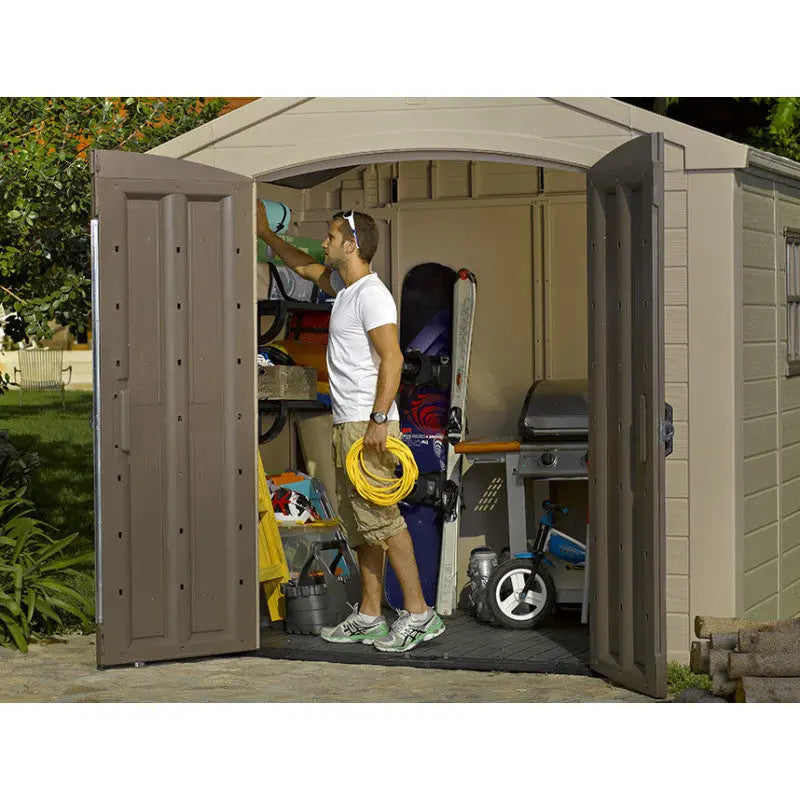 Abri de jardin en résine Sydney 4,41m² + plancher Keter Ma boutique