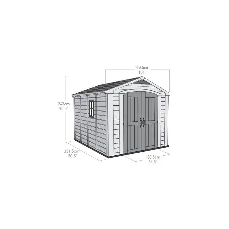 Abri de jardin en résine Sydney 8,5m² + plancher Keter Ma boutique